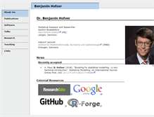 Tablet Screenshot of benjaminhofner.de